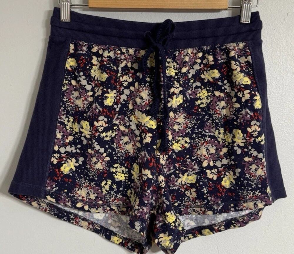 Anthropologie Daily Practice Shorts Lounge Floral Women XS Pull-On Elastic Waist